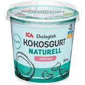 Kokosgurt Naturell Osötad Ekologisk 18% 350ml ICA.