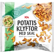 Potatisklyftor med skal Fryst 800g ICA.