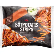 Sötpotatis strips Fryst 500g ICA.