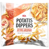 Krispiga potatisdippers 600g ICA.