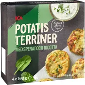 Potatisterrin spenat &amp; ricotta 400g ICA.