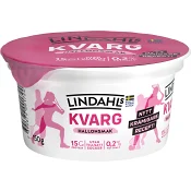 Kvarg Hallonsmak 0,2% 150g Lindahls.