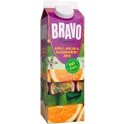Äpple Apelsin &amp; Passionsfruktsjuice 1l Bravo.