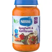 Barnmat Spaghetti &amp; Köttfärsås 1år 220g Nestle.