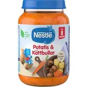 Barnmat Potatis &amp; köttbullar 8m 190g Nestle.
