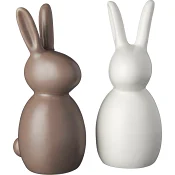 Kanin keramik 1 styck 17,5 cm brun eller vit Nordic Season.