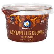 Crème Fraiche Gourmet Kantarell &amp; Cognac 27% 2dl Skånemejerier.