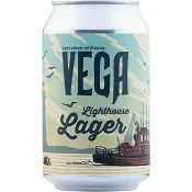 Öl 3,5% Lighthouse Lager 330ml Vega Bryggeri.