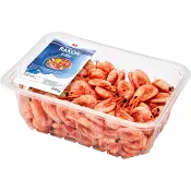 Räkor kokta färska 1kg ICA.