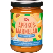 Aprikosmarmelad utan tillsatt socker 390g ICA.