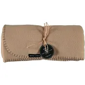 Fleecepläd Isak Beige 130x170cm.