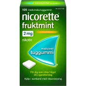 Nicorette Fruktmint Medicinskt tuggummi 2mg 105-p.