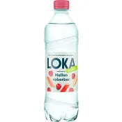 Vatten Kolsyrat Hallon Rabarber 50cl Loka.