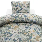 Bäddset Blombacken Blå Borganäs.