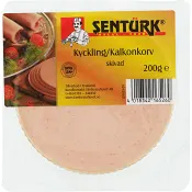 Kyckling Kalkonkorv skivad 200g Sentürk.