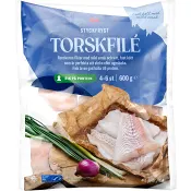 Torskfiléer Fryst 600g ICA.
