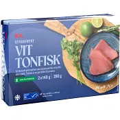 Vit tonfiskfilé Fryst 280g ICA.