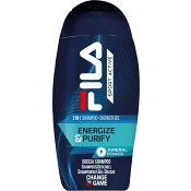 2in1 Schampo&amp;Duschgel Energize&amp;Purify 250ml FILA.