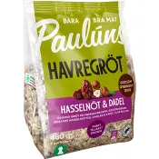 Havregröt Hasselnöt &amp; dadel 480g Pauluns.