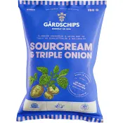 Sourcream &amp; triple onion 150g Gårdschips.