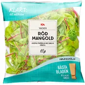Finbladig röd mangold Sköljd 65g 1 ICA.
