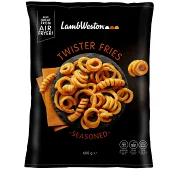 Pommes frites Twister fries seasoned Fryst 600g Lamb weston.