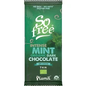 Mörk Choklad Mint Vegansk Ekologisk 80g Plamil.