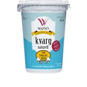 Wapnö Kvarg Naturell 0,3% 5dl Wapnö.