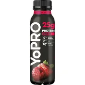 Proteindryck Jordgubb Hallon Laktosfri 300g YoPro.
