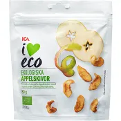 Torkade äppelskivor Ekologisk 80g ICA I love eco.