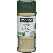 Vitpeppar malen Eko 42g Kockens.