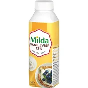 Vaniljvisp 12% 2,5dl Milda.