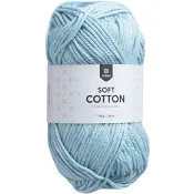 Garn Soft Cotton Ljusblå 50g Järbo.