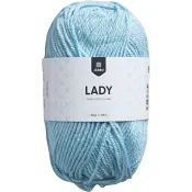 Garn Lady Ljus Blå 50g Järbo.