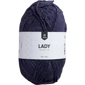 Garn Lady Denimblå Melangé 50g Järbo.