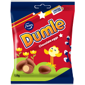 Påskägg Dumle Mjölkchoklad med dumlekola 130g Fazer.
