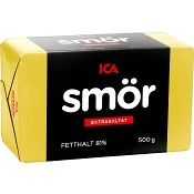 Smör Extrasaltat 81% 500g ICA.