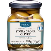 Oliver stora gröna 300g ICA Selection.
