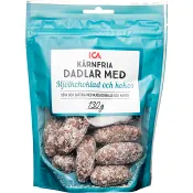 Dadlar mjölkchoklad och kokos 130g Klass 1 ICA.