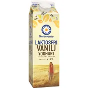 Yoghurt Vanilj Laktosfri 2,5% 1000g Skånemejerier.
