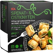 Spenat- &amp; ostknyten Fryst 400g ICA.