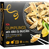 Dumplings anka &amp; ingefära Frysta 320g ICA.