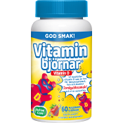 Vitamin Björnar D-vitamin Jordgubb 60-p Active Care.