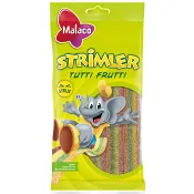 Godis Syrliga Strimler Tutti Frutti 80g Malaco.