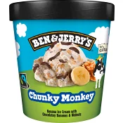 Glass Chunky monkey 465ml Ben &amp; Jerrys.