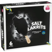 Gräddglass Saltlakrits 6-p 600ml Sia Glass.