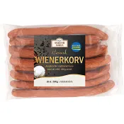 Wienerkorv Klassisk 65% Kötthalt 500g Charkuterifabriken.