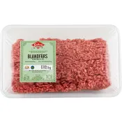 Blandfärs 50% fläskkött, 50% nötkött ca 1kg Skövde slakteri.