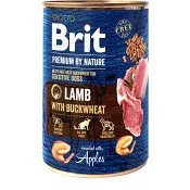 Hundmat Våtfoder lamm med bovete 400 Gram Brit Premium.