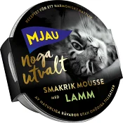 Kattmat Våt Noga utvalt Lamm 85g Mjau.